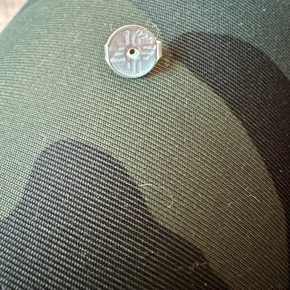 Hand made sterling, silver, and turquoise earrings - Picture 4 of 5